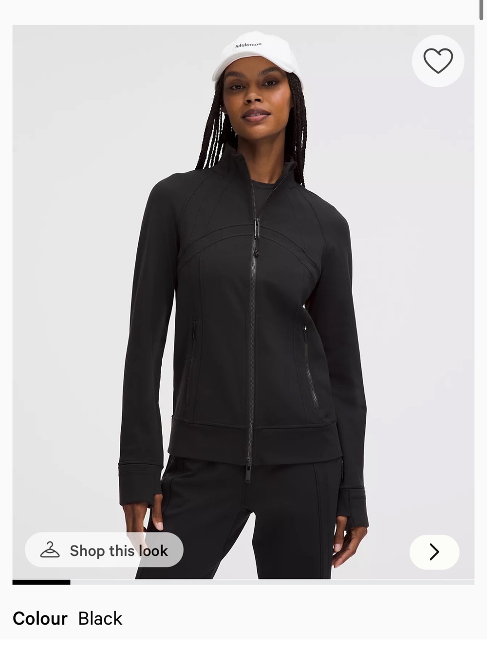 lululemon define track jacket luon NWT 6 black